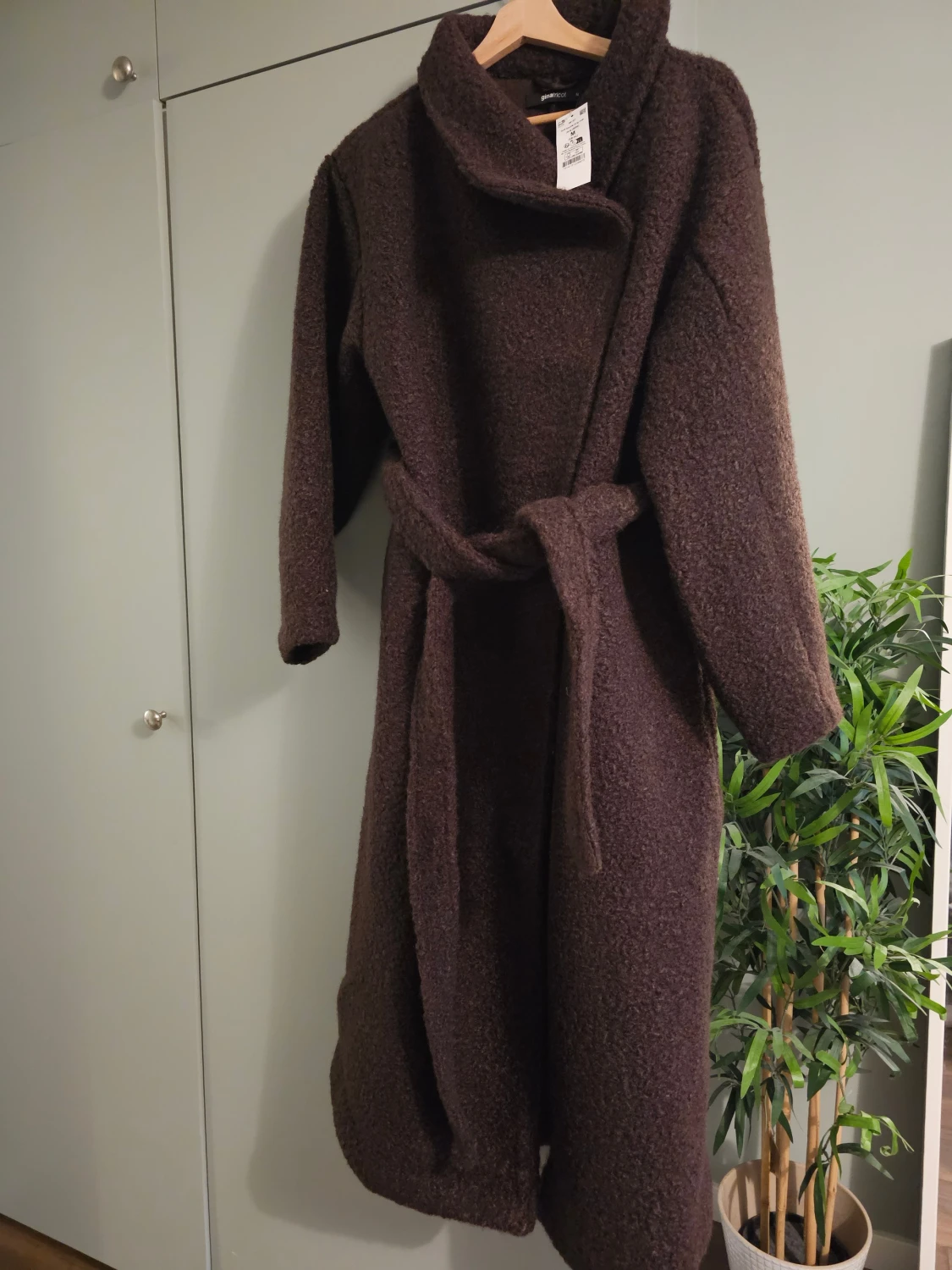 Soft boucle long coat  - Gina Tricot