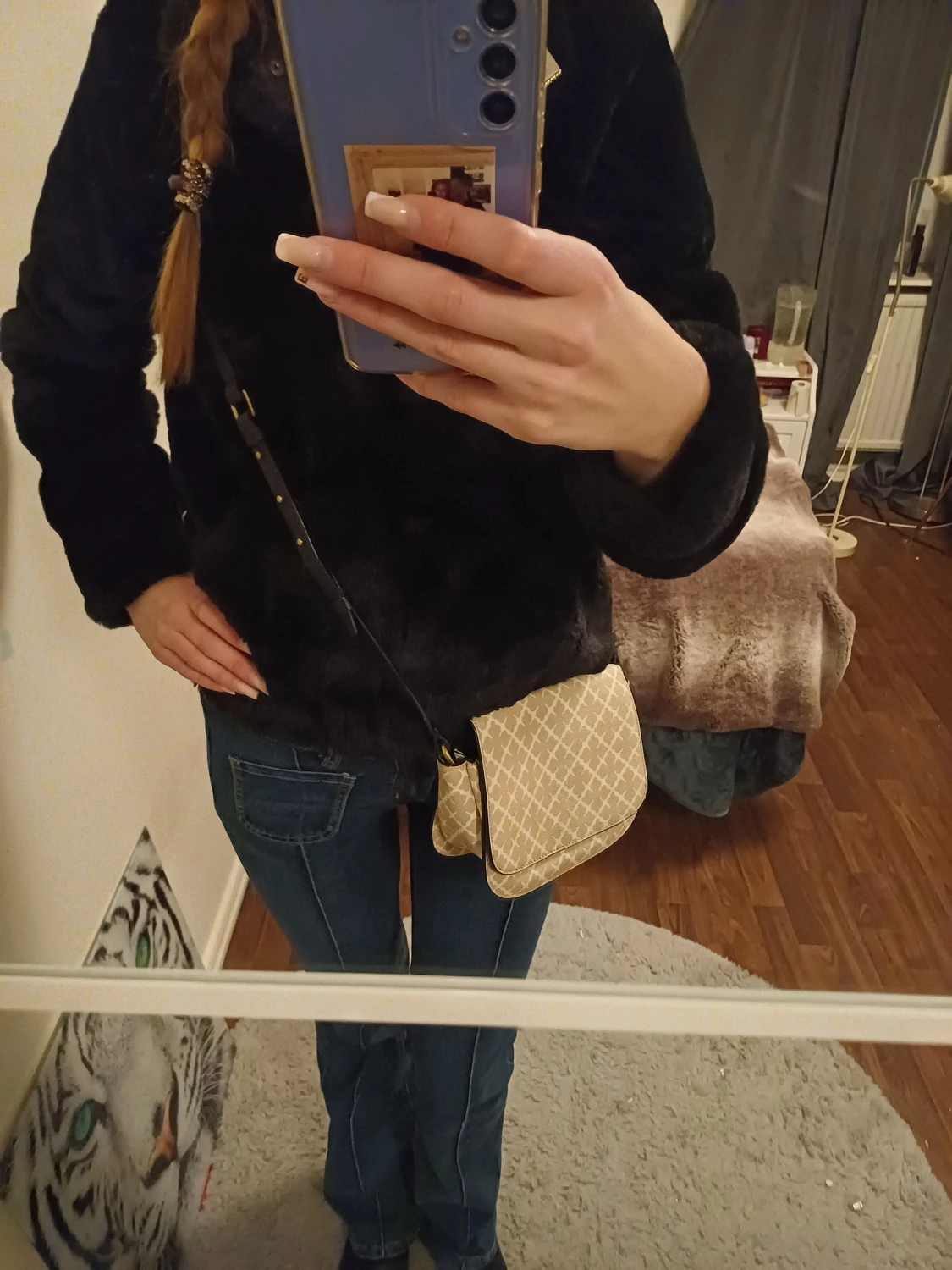 Beige axelväska By Malene Birger