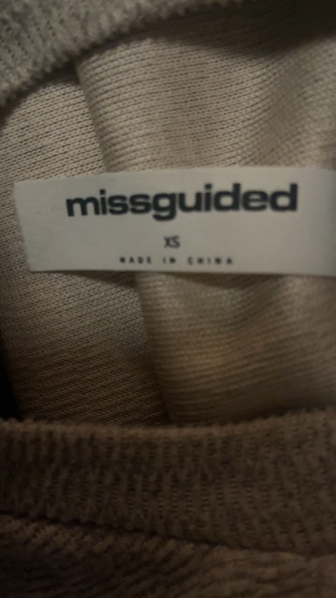 Beige stickad topp från missguided - 1