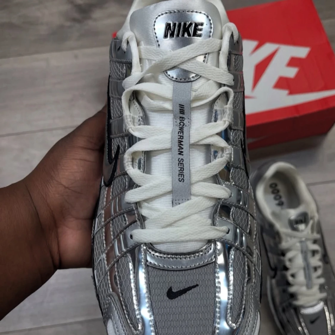 Nike Bowerman 6000 silver sneakers - 1