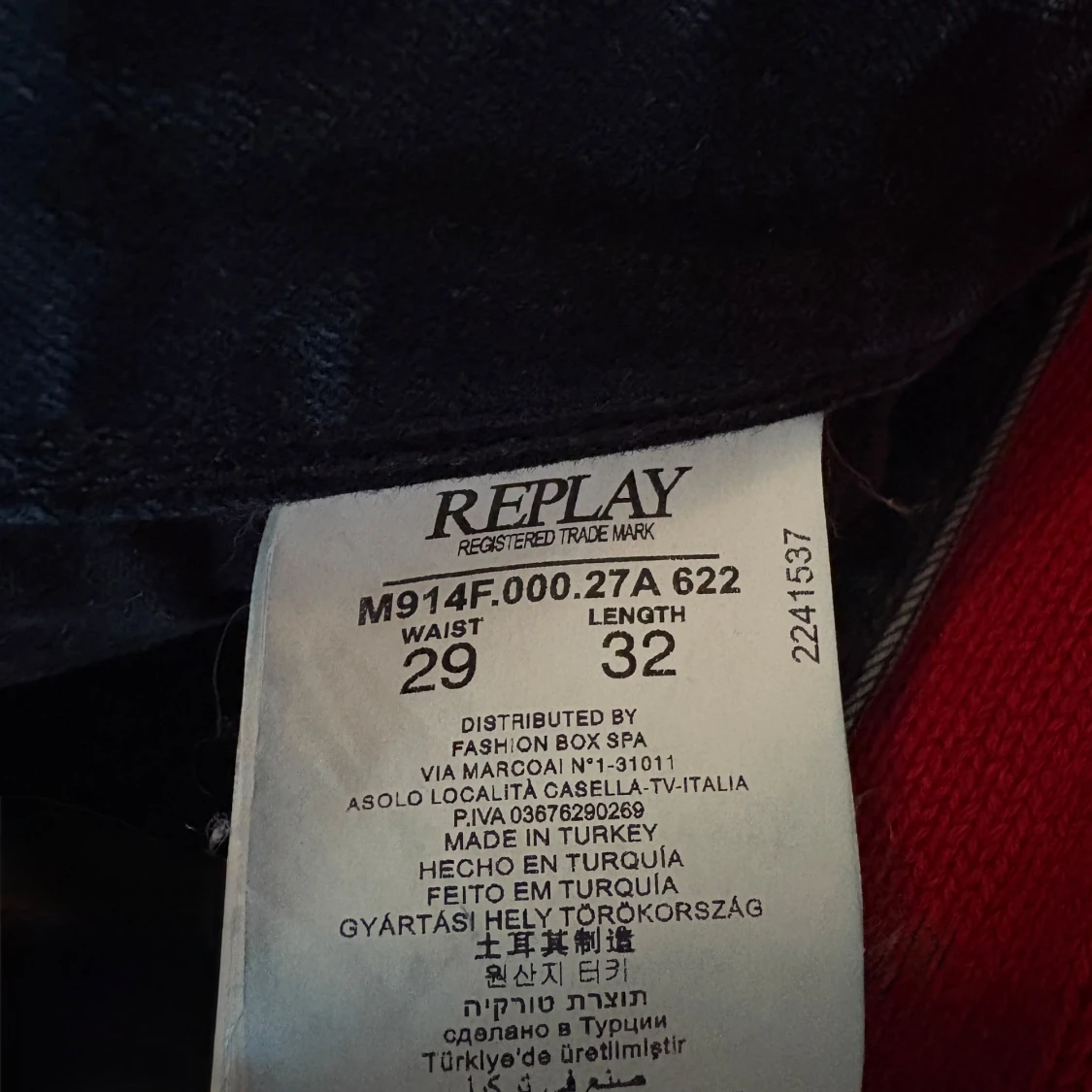 Mörkblåa Replay Anbass Jeans - 3