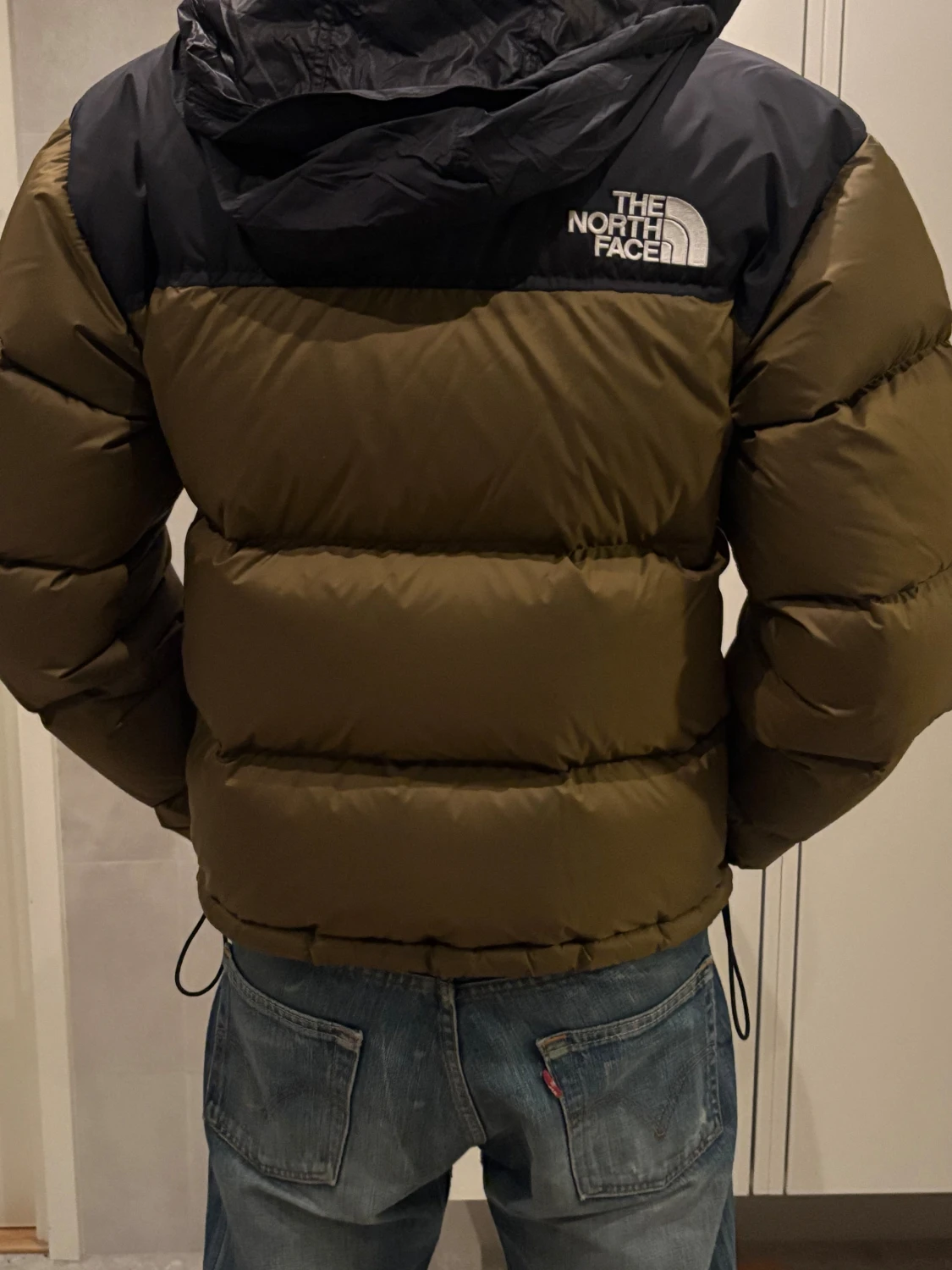 Olivgrön dunjacka från The North Face - 2