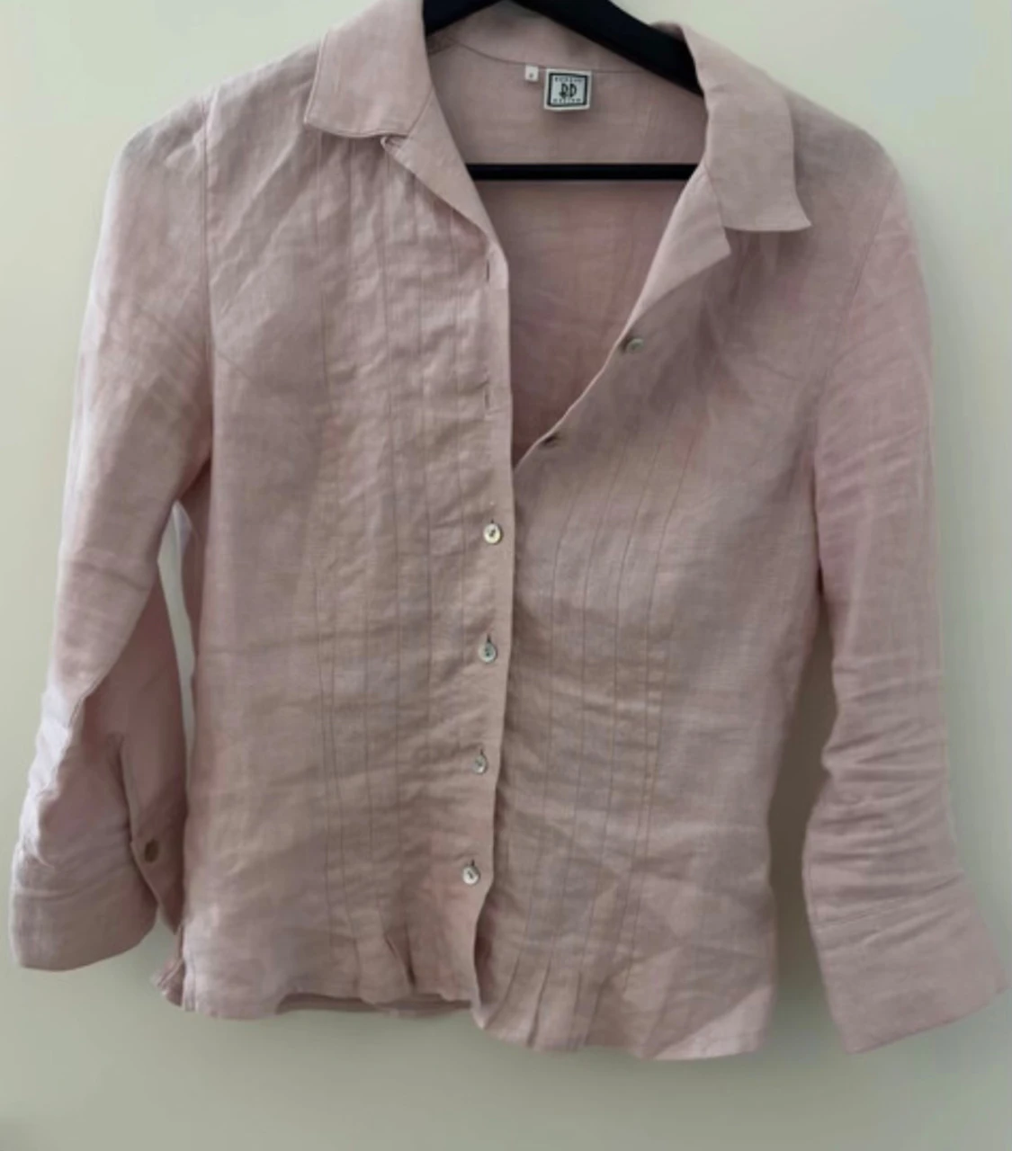 Ljusrosa linneskjorta från Budrys Design - 1