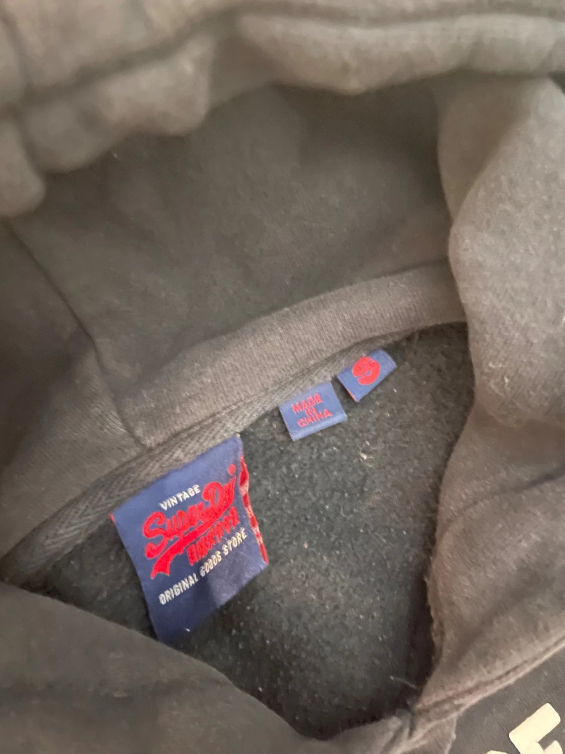 Svart Superdry hoodie  - 4