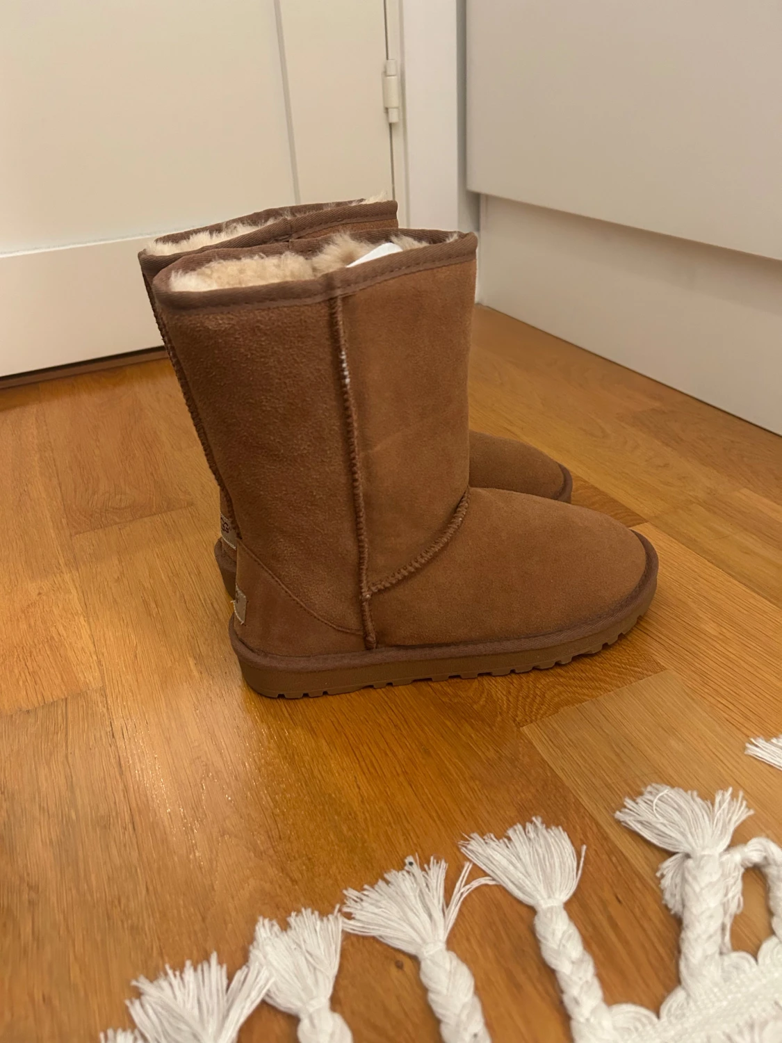 Bruna  höga boots i mocka - 2