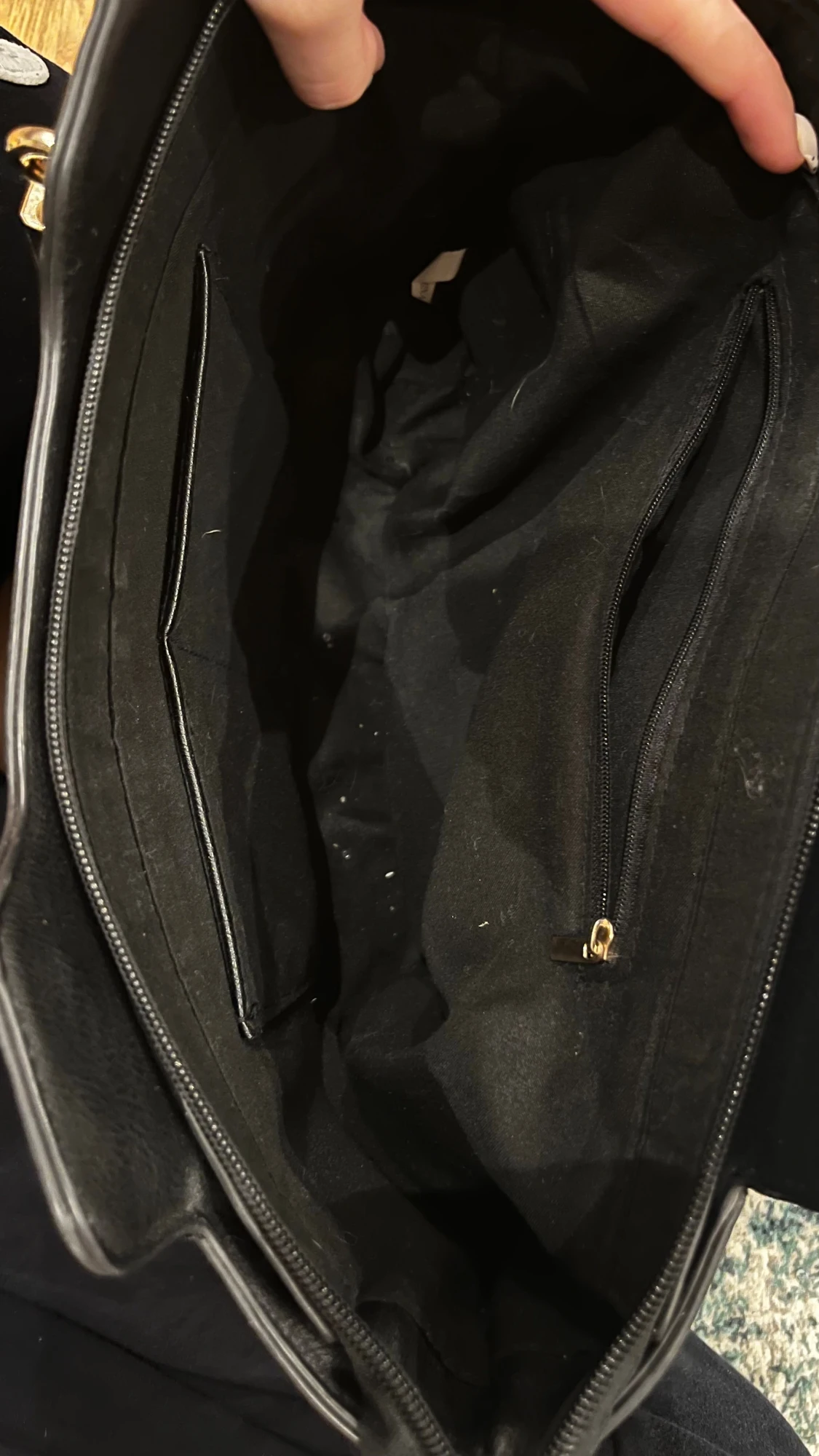 Svart Michael Kors axelväska i skinn - 3