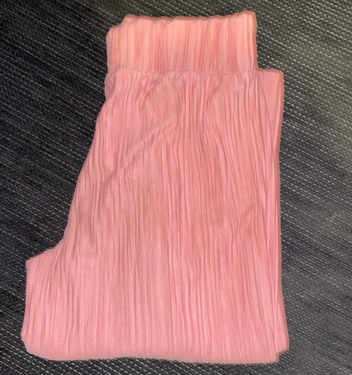 Plisserade rosa wide byxor - 2