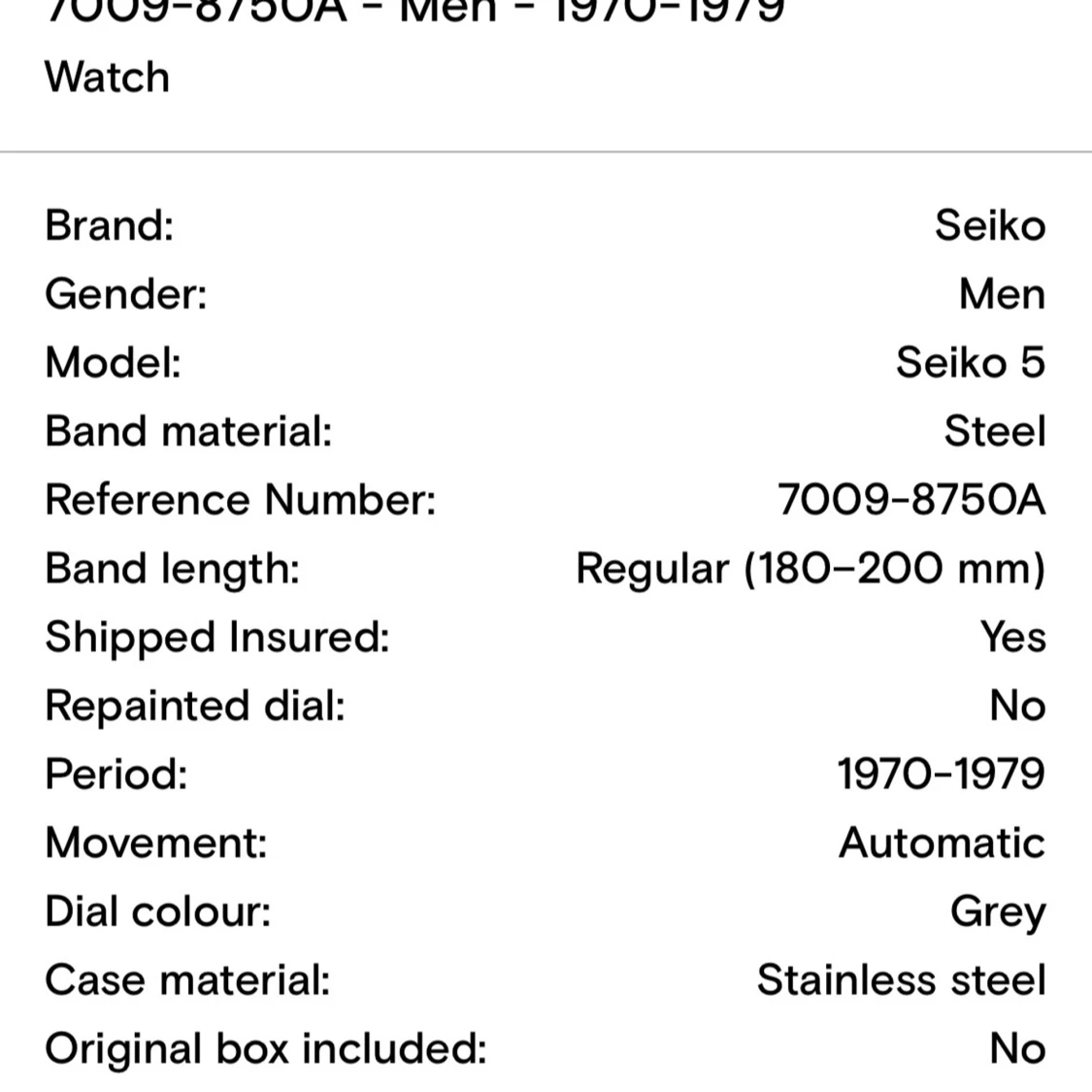 Seiko 5 automatisk klocka  - 2