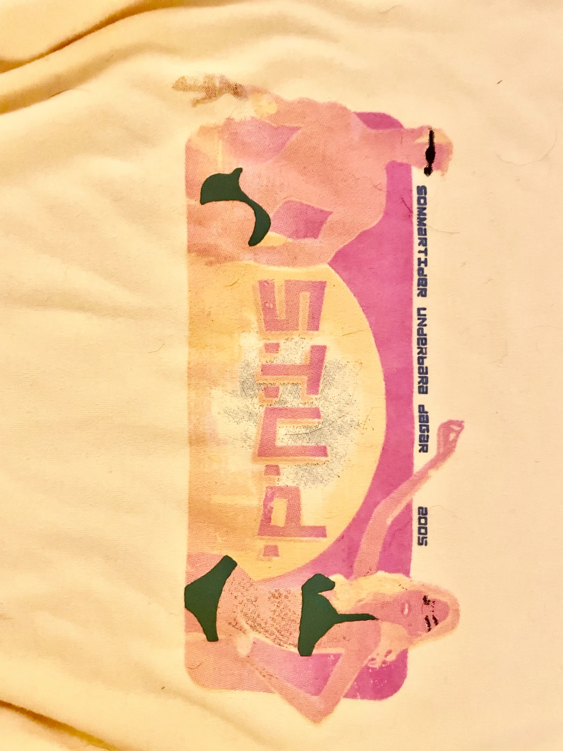 Gul fin 2000s t shirt med tryck på!💓 - 3