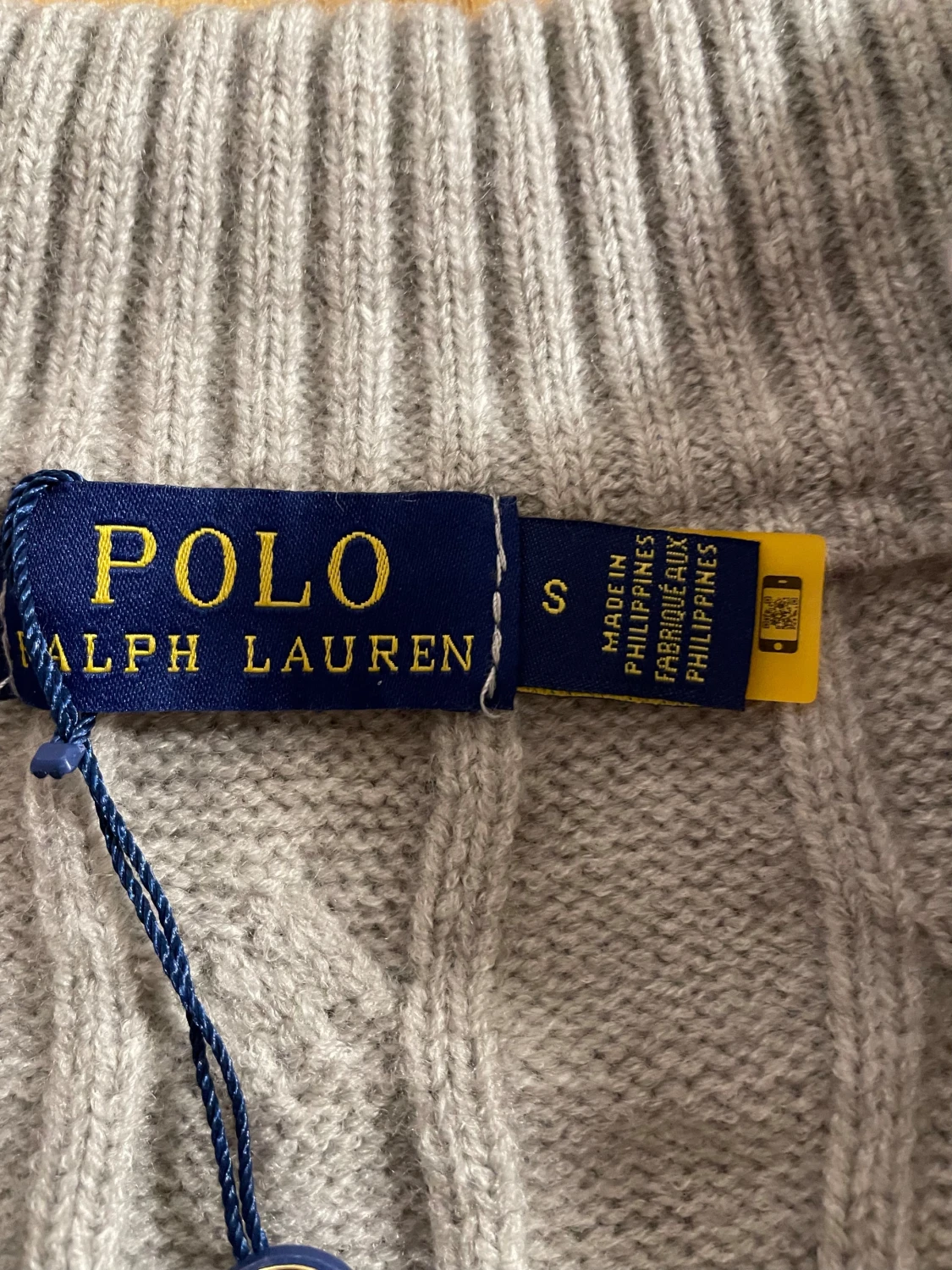 Grå stickad half zip-tröja Polo Ralph Lauren - 4