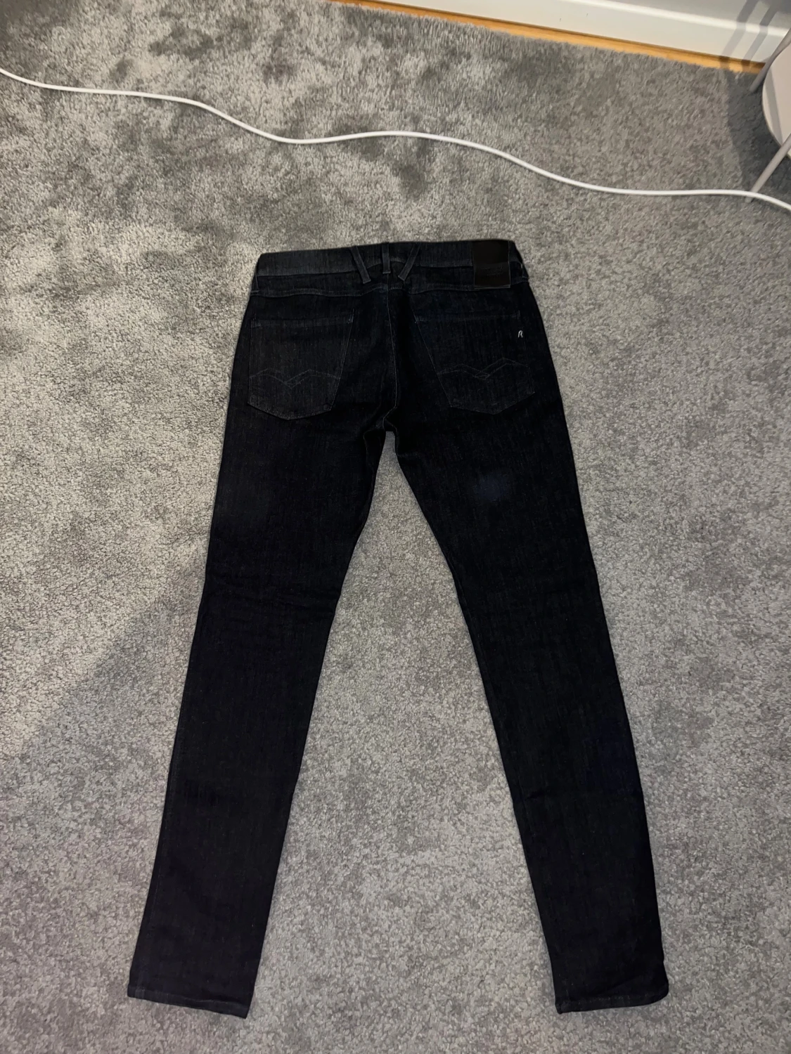 Replay Anbass Hyperflex jeans, svart