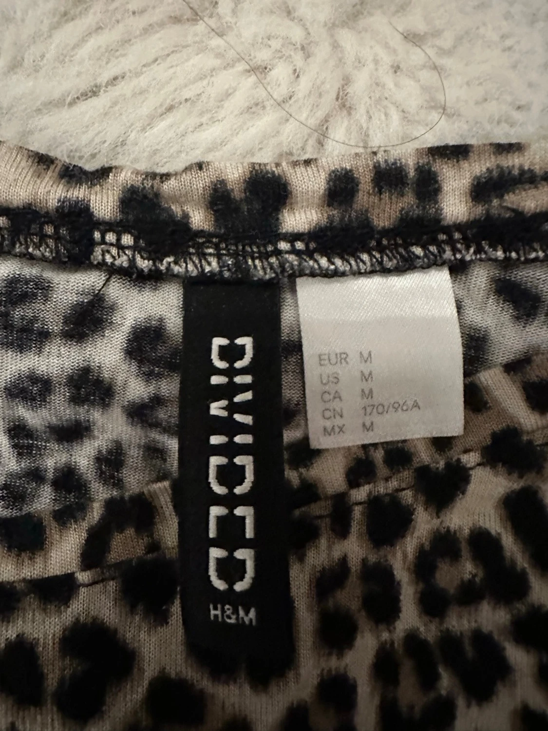 Leopardmönstrad långärmad topp H&M - 2
