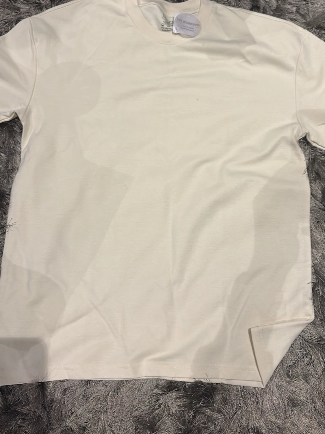 Oversized vit t-shirt XS