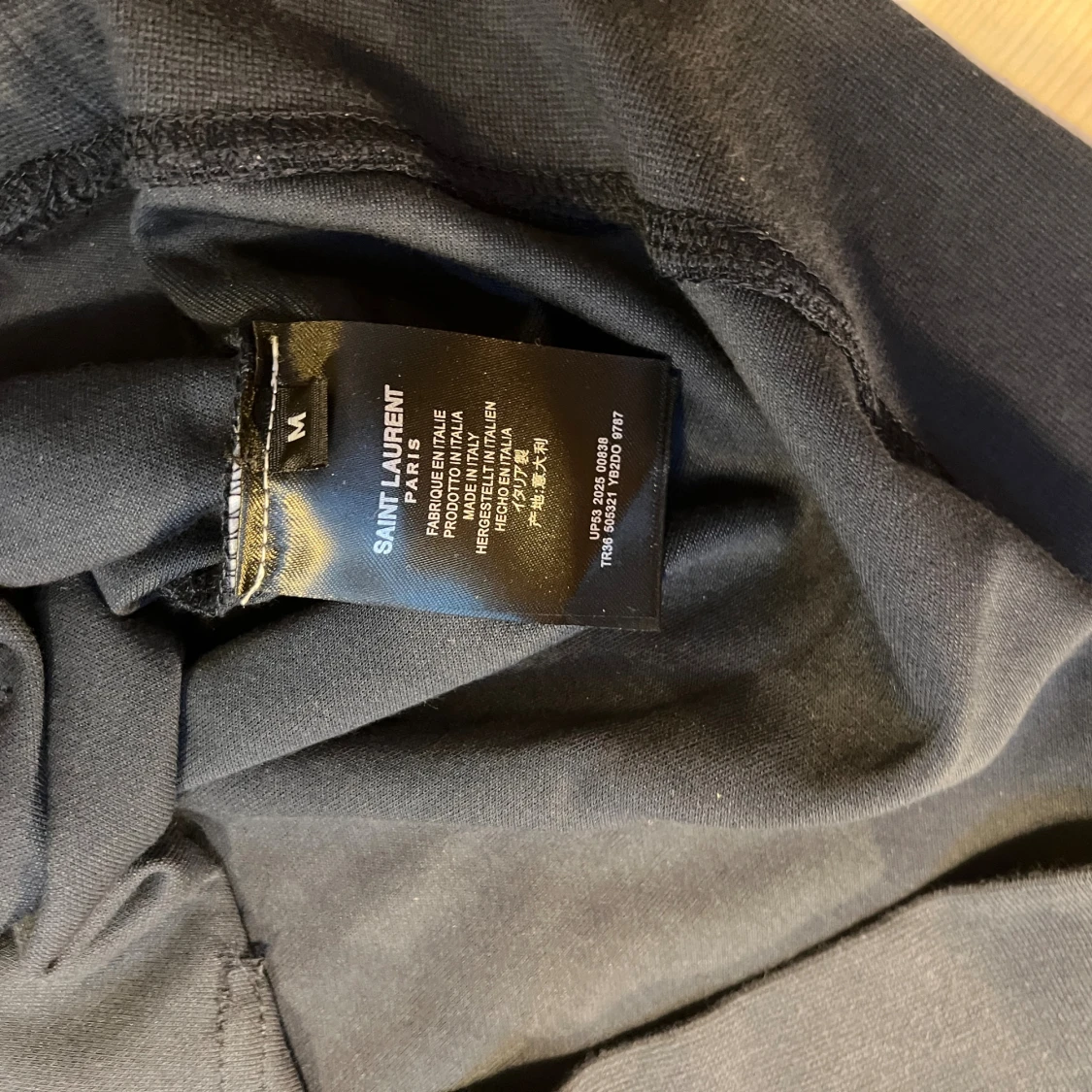 Marinblå Saint Laurent hoodie hoodie  - 4