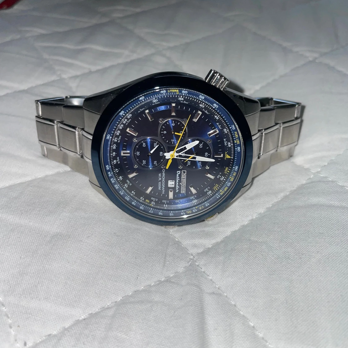 Champion Outlander blå kronografklocka - 1