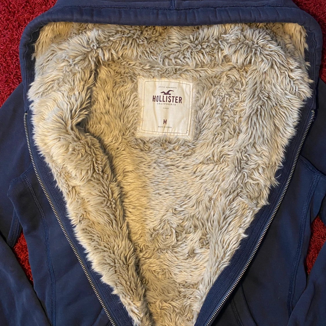 Hollister fodrad zip up hoodie - 3