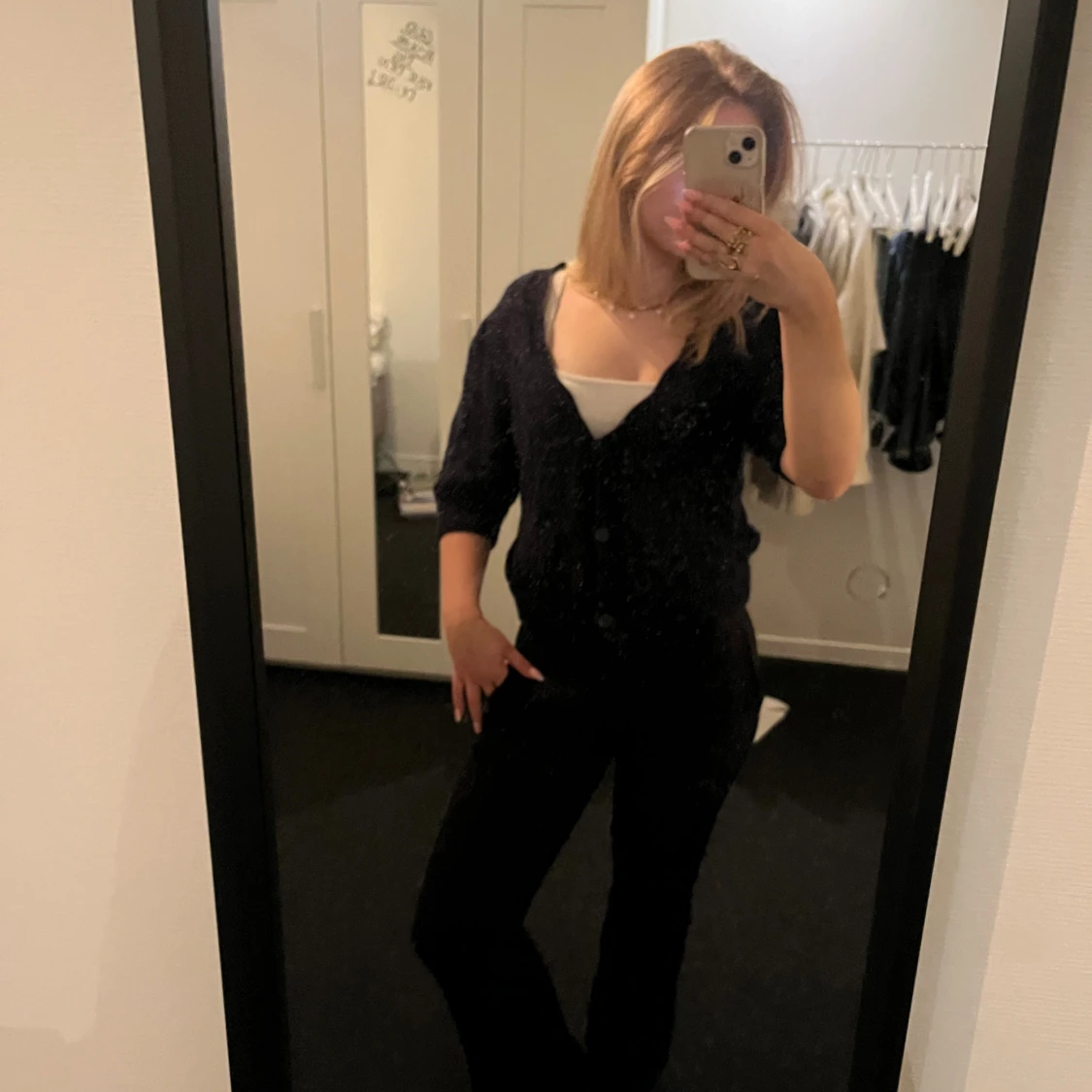 Mörkblå kofta från Kappahl, stl S - 1