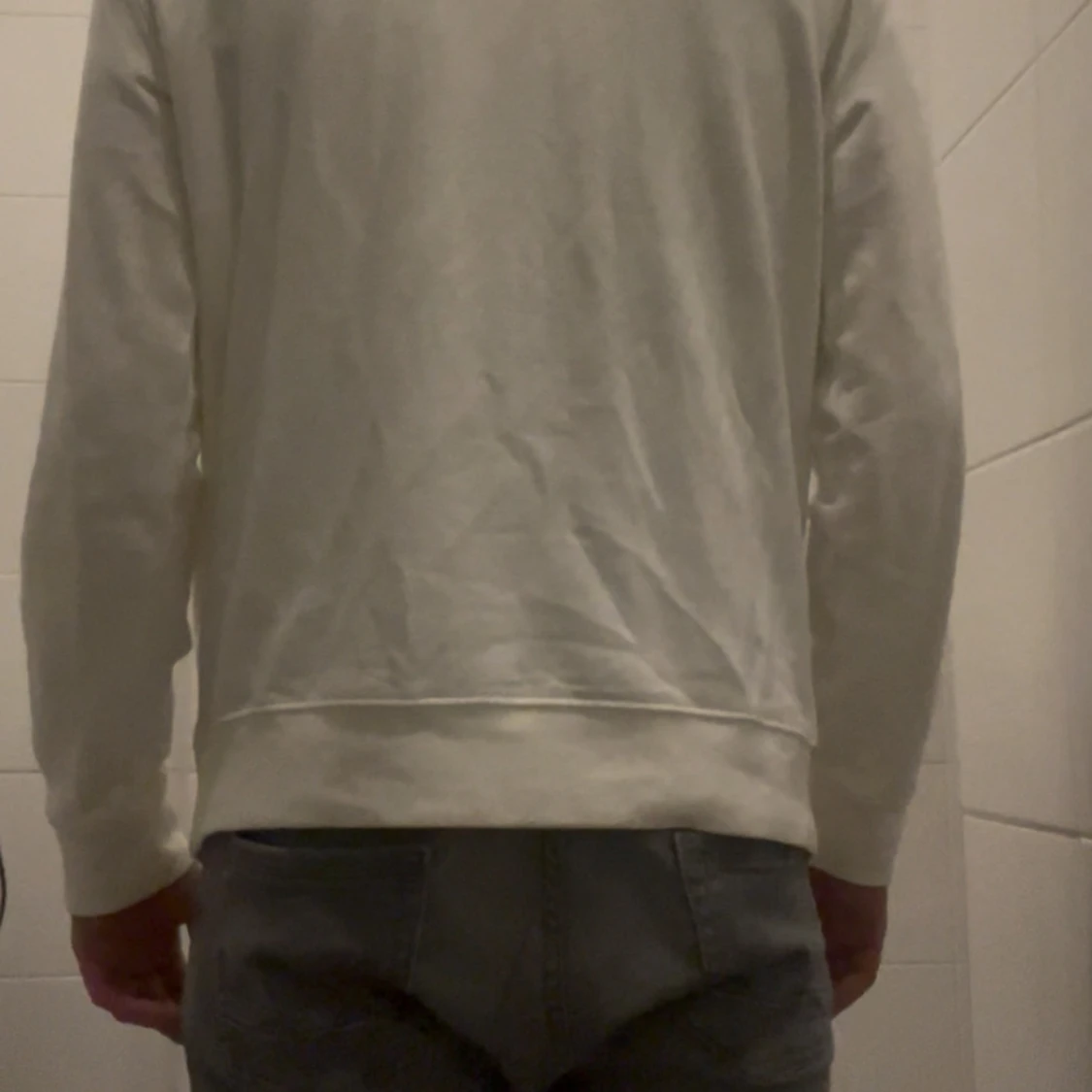 Vit hoodie från Lee med tryck - 2