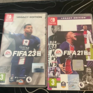 FIFA 21 och 23 Nintendo version  - Säljer FIFA 21 och 23 Nintendo version e väldigt bra skick FIFA 21 för 70kr och 23 för 80kr. Båda för 115