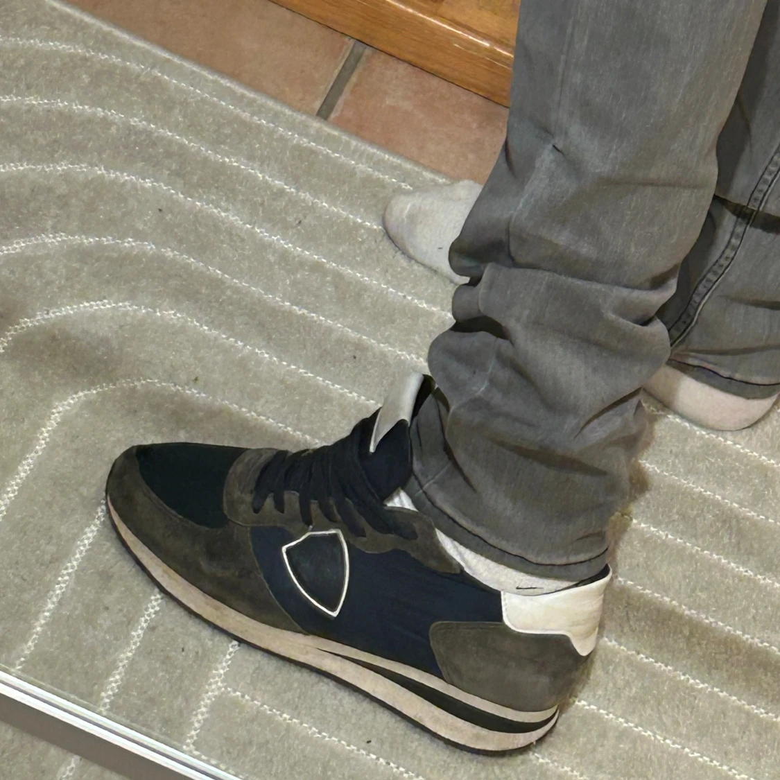 Philippe Model sneakers i blå och grå - 2