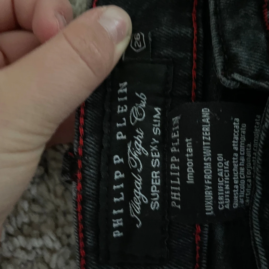 Philipp Plein svarta jeans med drakmotiv - 3