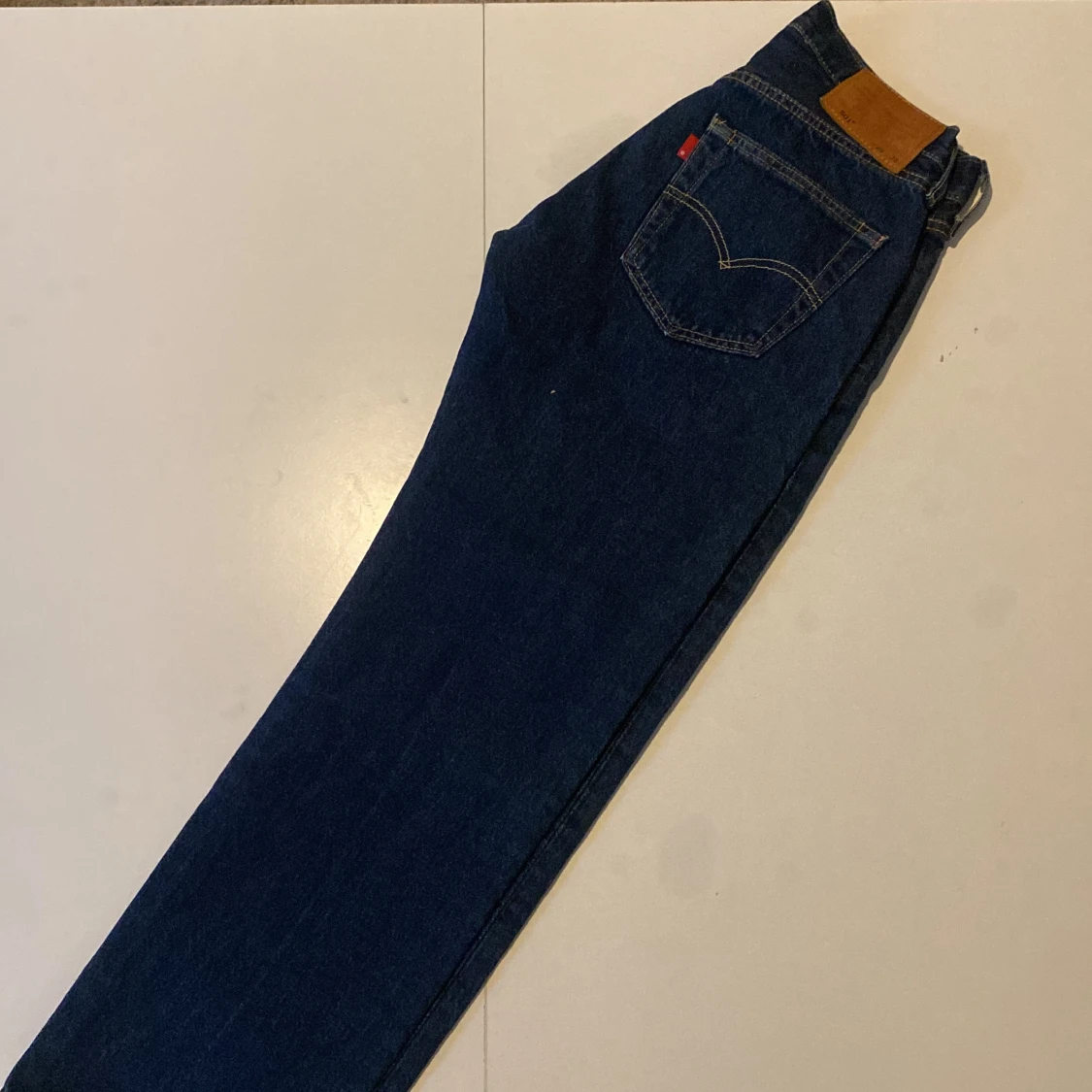 Levi's 501 mörkblå jeans straight fit - 1