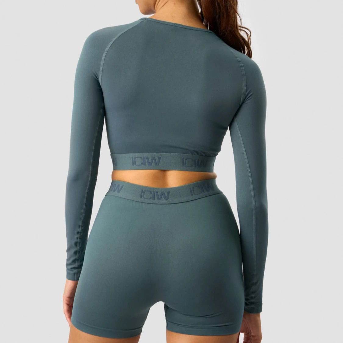 Långärmad träning crop top från ICANIWILL - 3