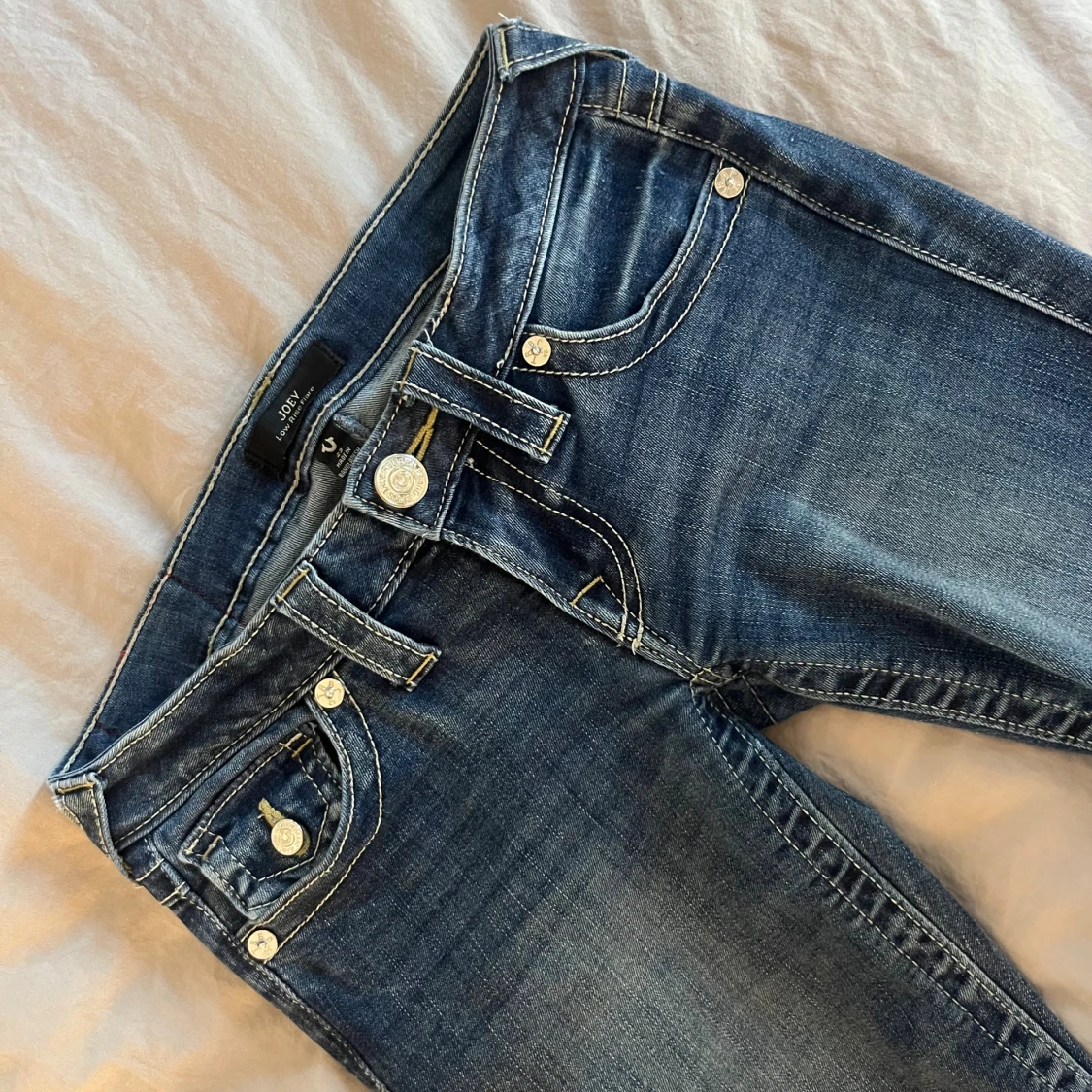 Blå true religion bootcut jeans Low waist joey - 1