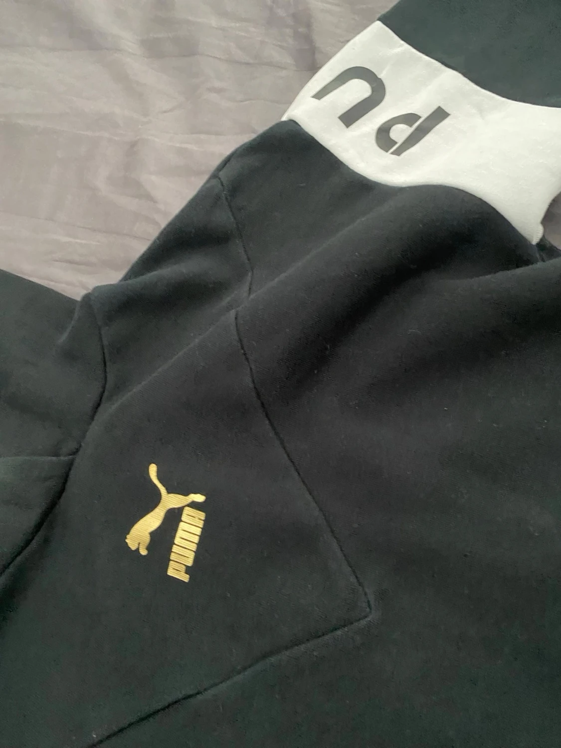 Svart puma hoodie  - 1