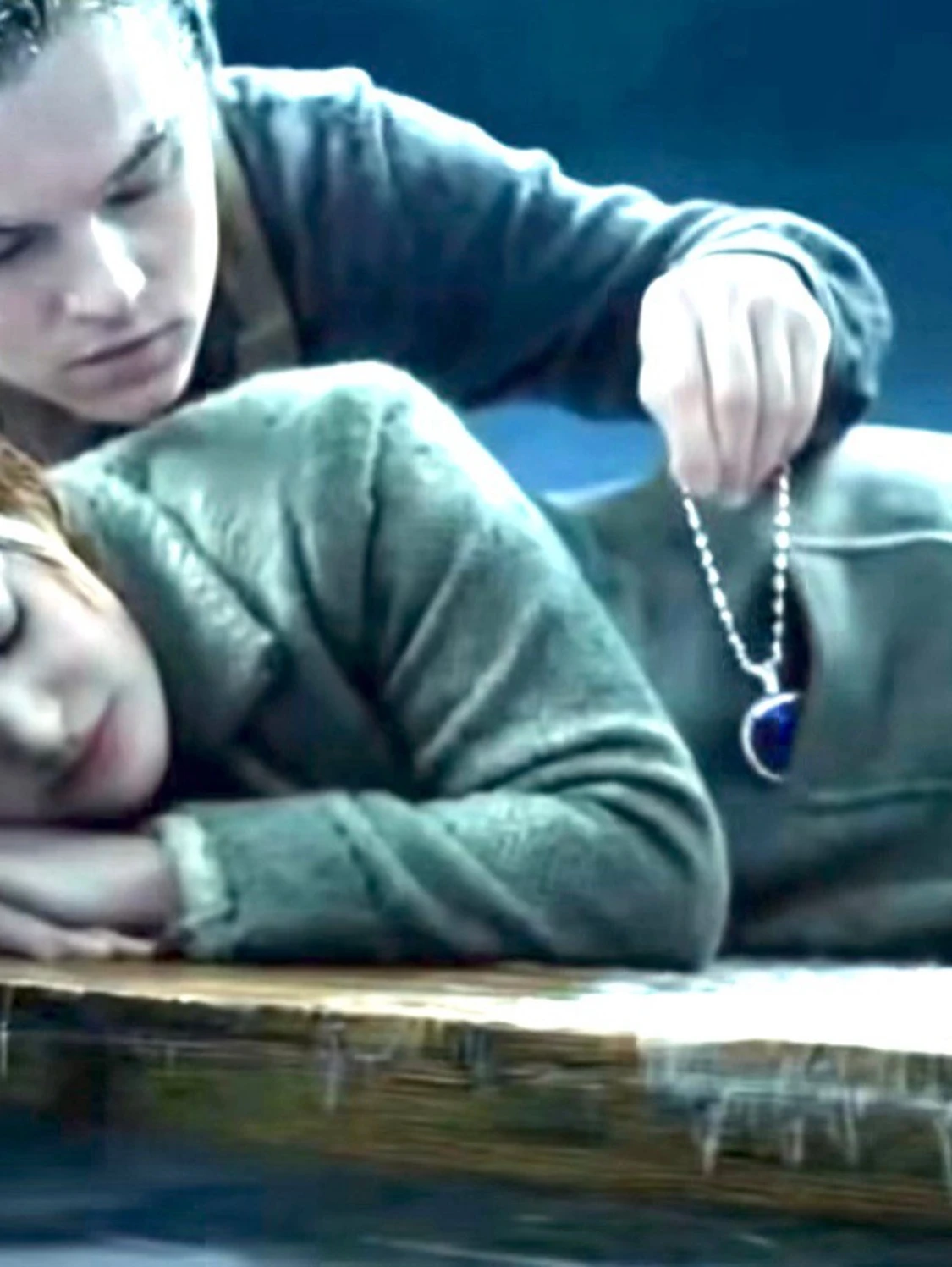 💙Nytt lyxigt Blått hjärthalsband💙 Titanic halsband med presentpås Stor berlock 💙 - 4