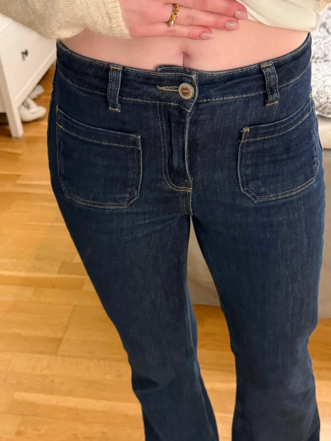 Blåa pocket jeans från MQ - 3