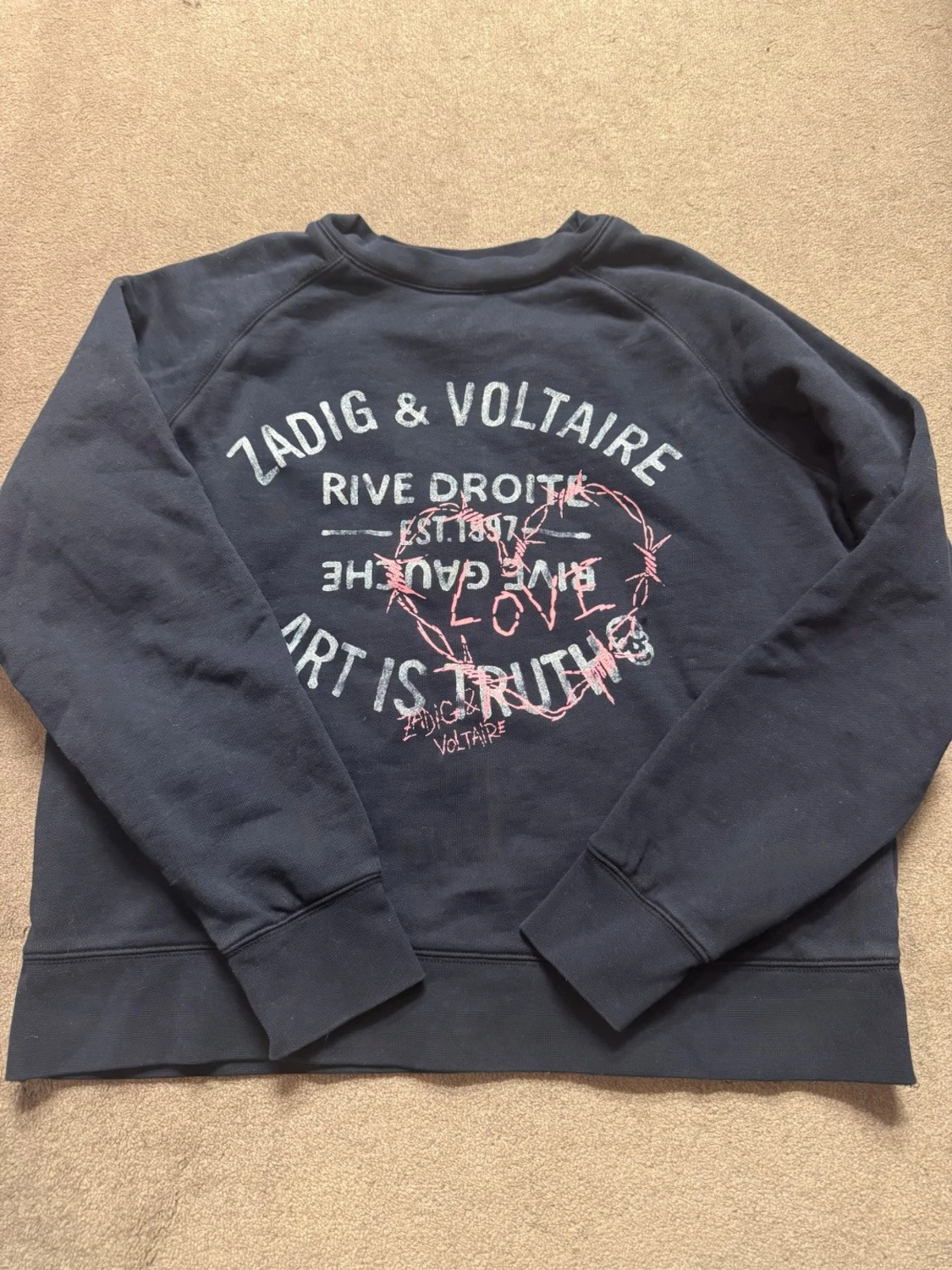 Svart sweatshirt från Zadig & Voltaire