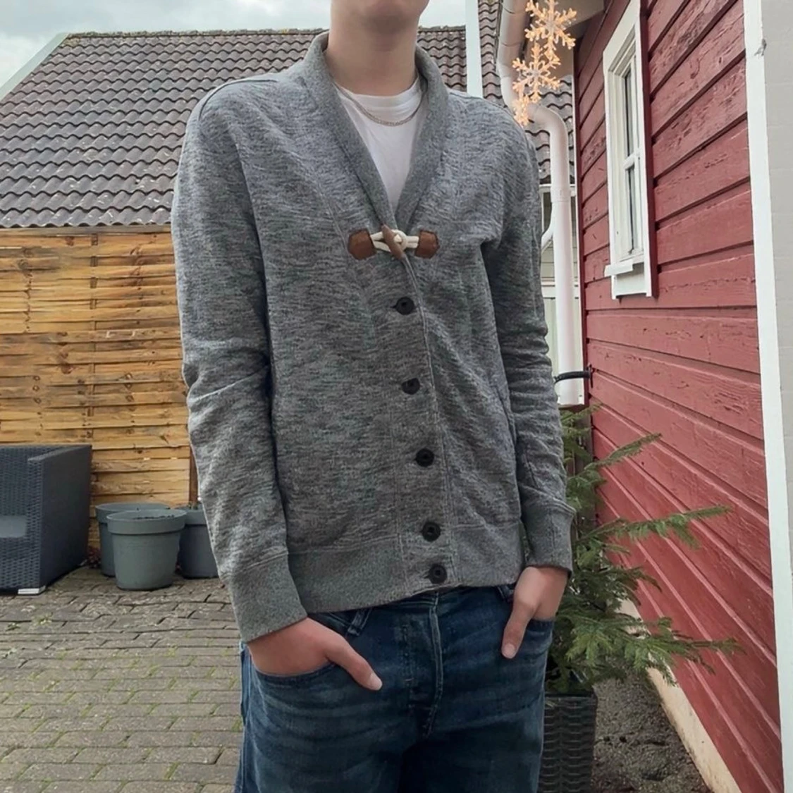 Stickad cardigan