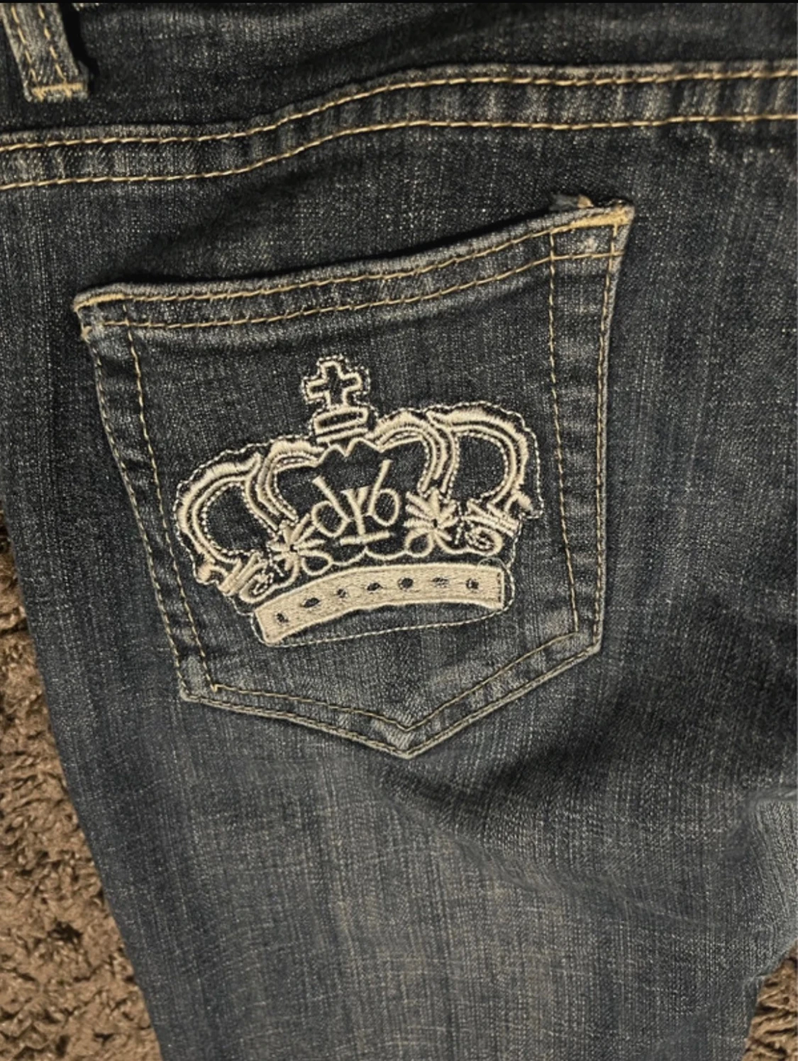 Mörkblå Victoria-Beckham jeans  - 3