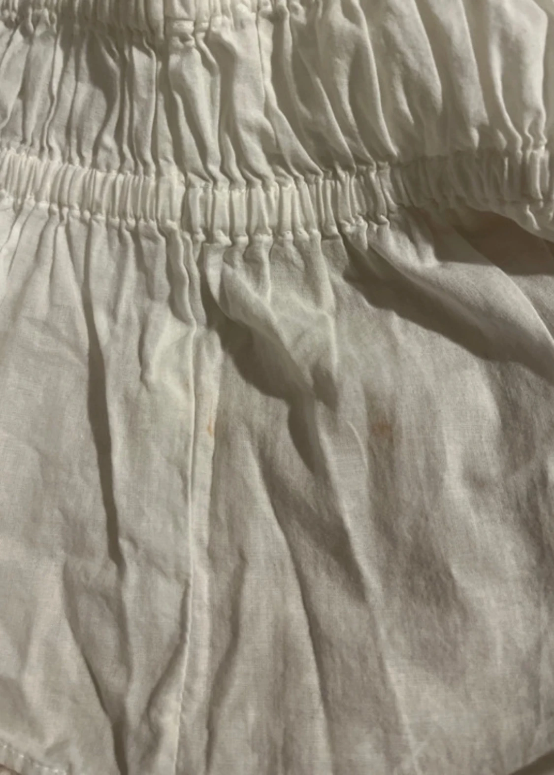 Vit puffärmad blus från H&M - 4