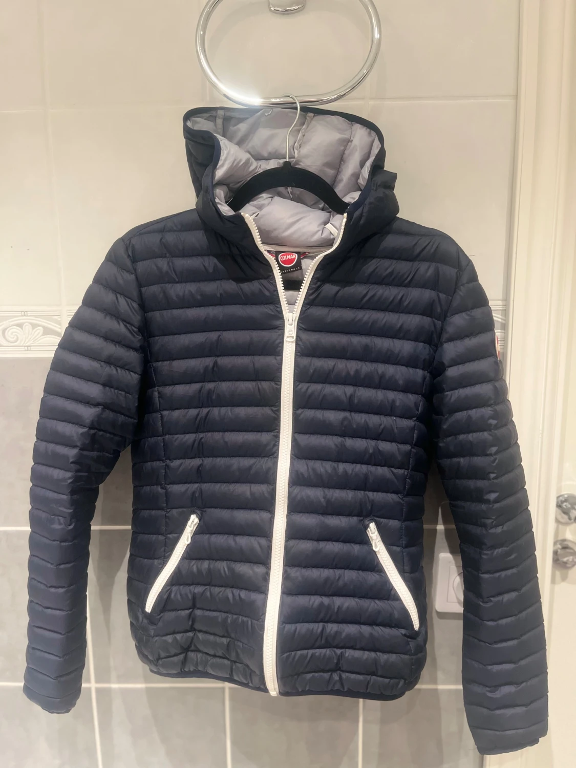 Mörkblå Colmar pufferjacka 14Y 