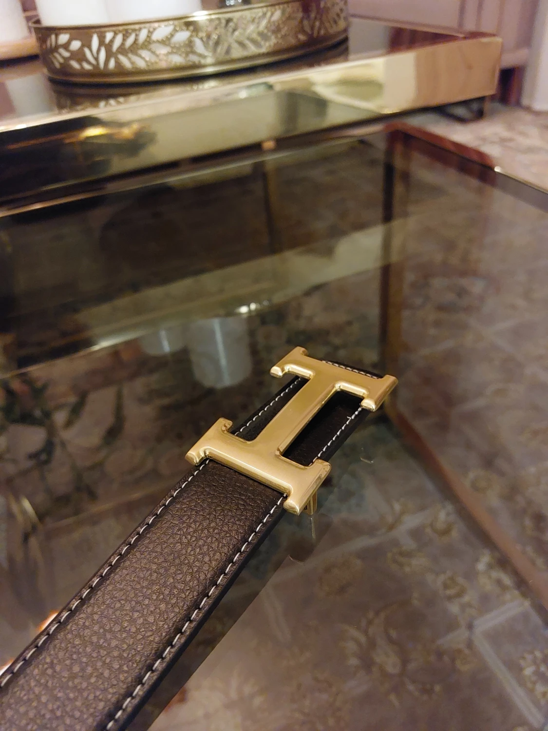 H Bälte Guld Svart - 2