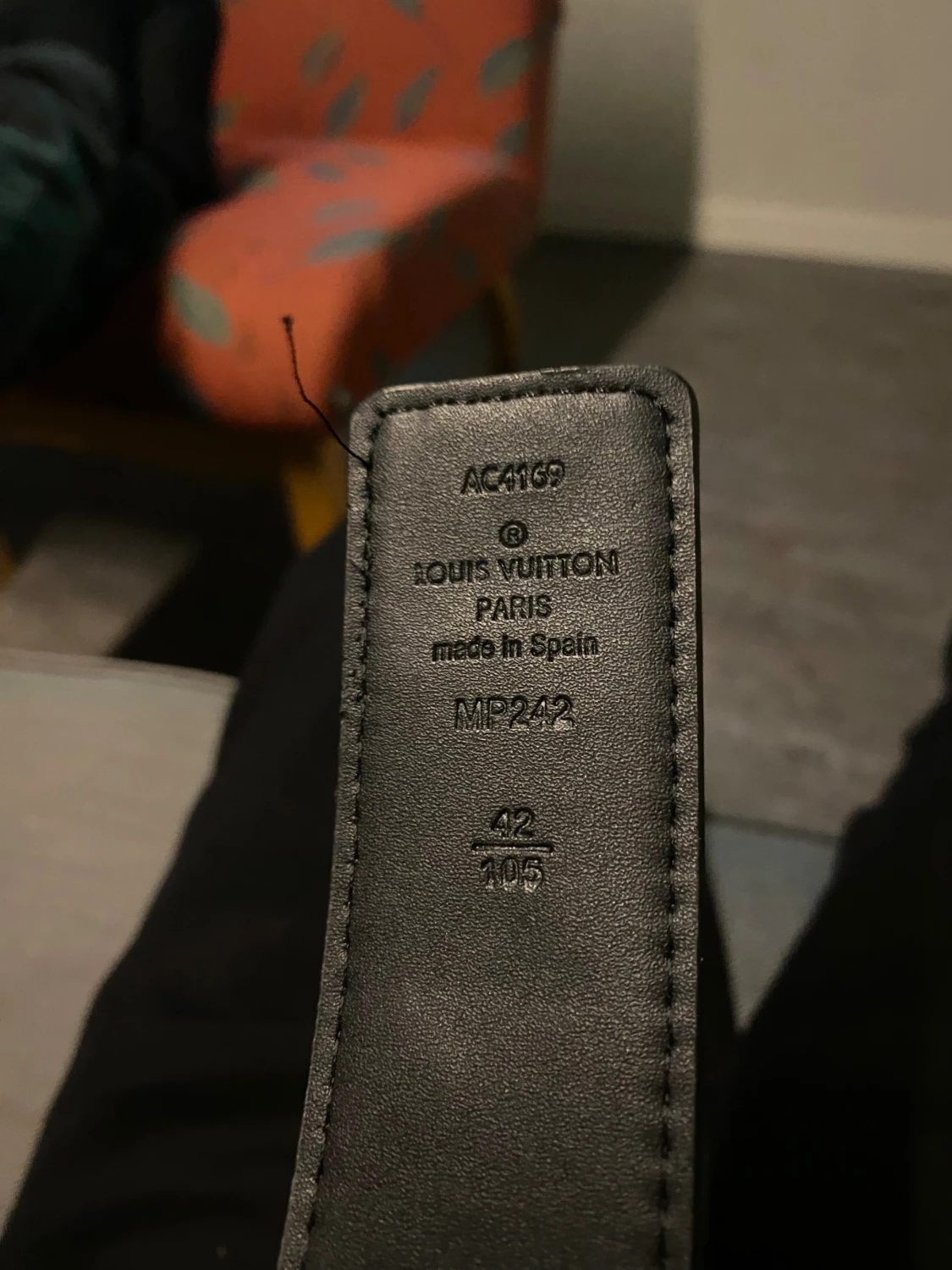 svart läderbälte - 2