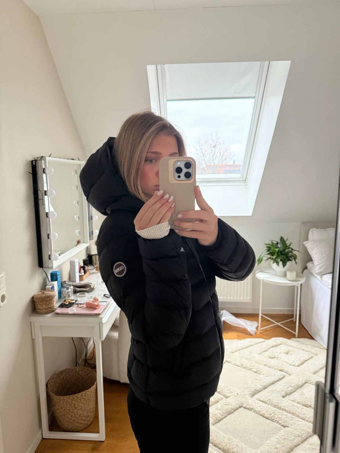 Svart pufferjacka från Colmar - 2