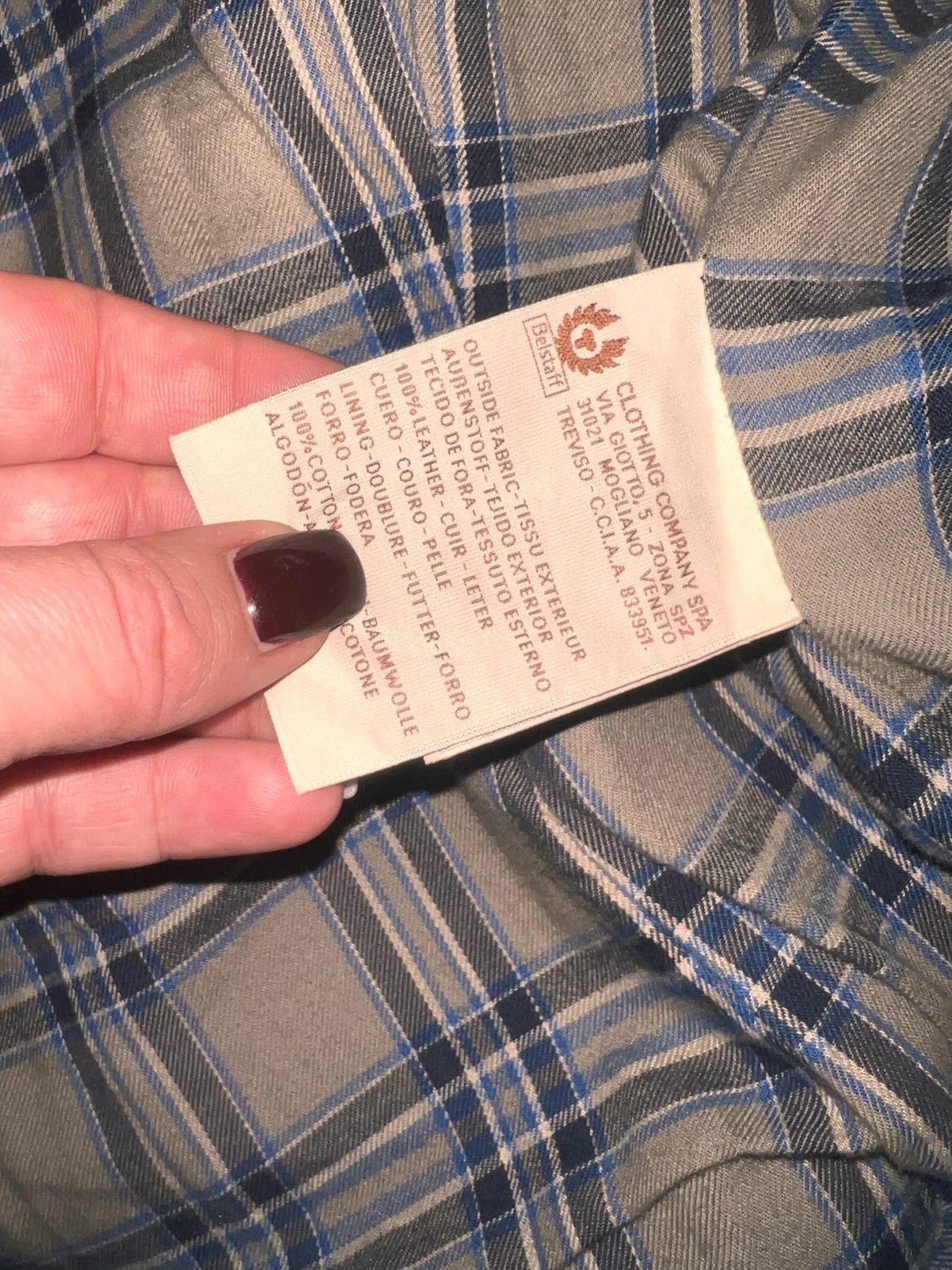 Brun skinnjacka med bälte från Belstaff - 3