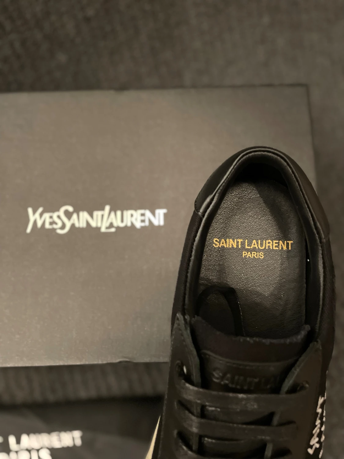 Svarta Saint Laurent skor - 2