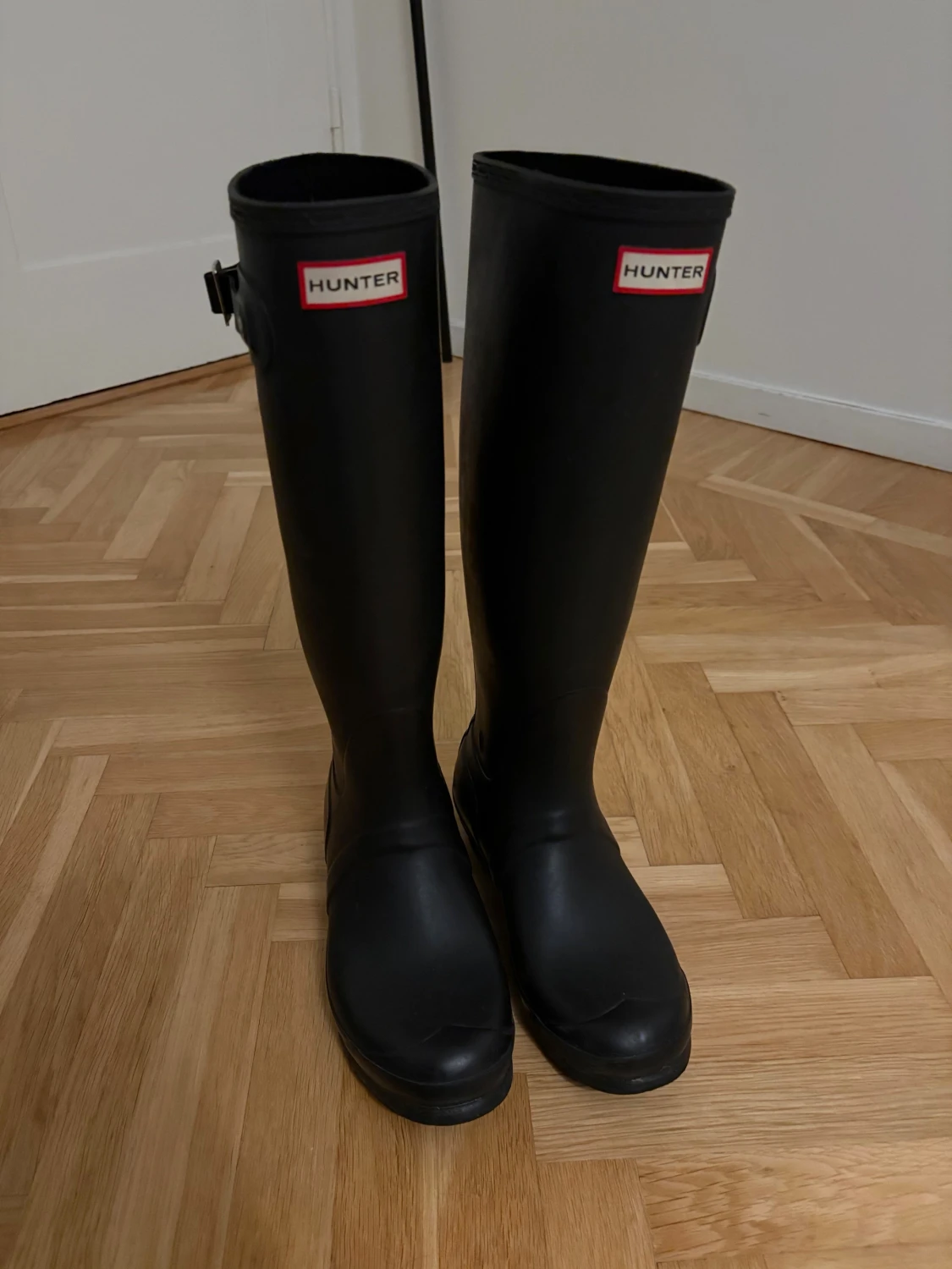 Svarta höga gummistövlar från Hunter - 1