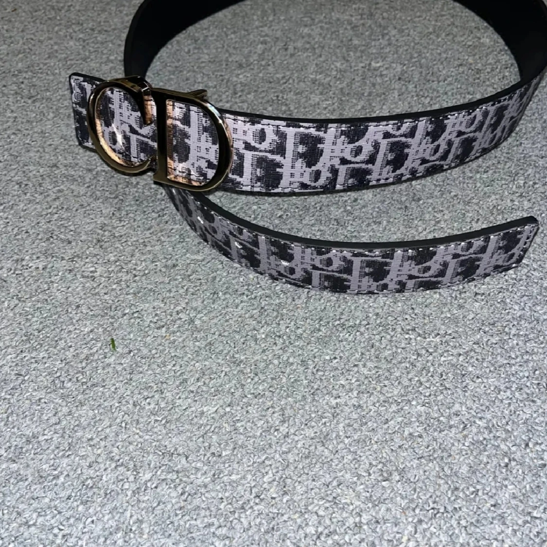 Svart grå bälte äkta D.I.O.R - 2