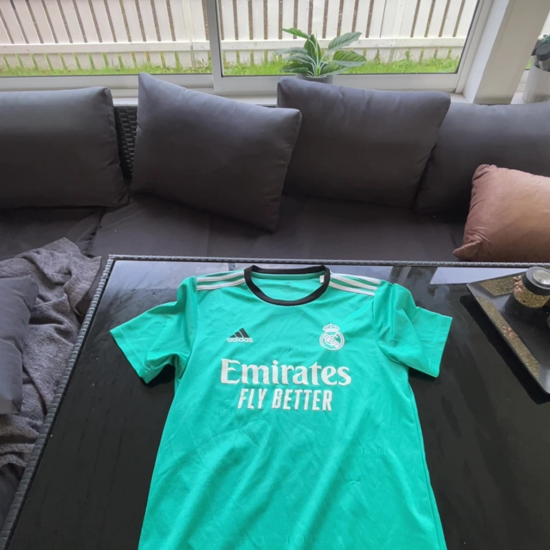 Real Madrid turkos bortatröja Adidas - 2