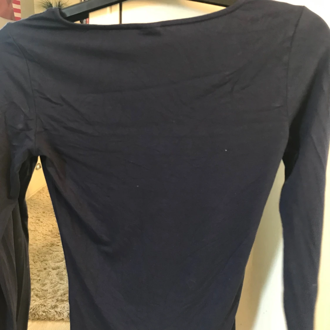 Mörkblå långärmad topp Gina Tricot XS - 1