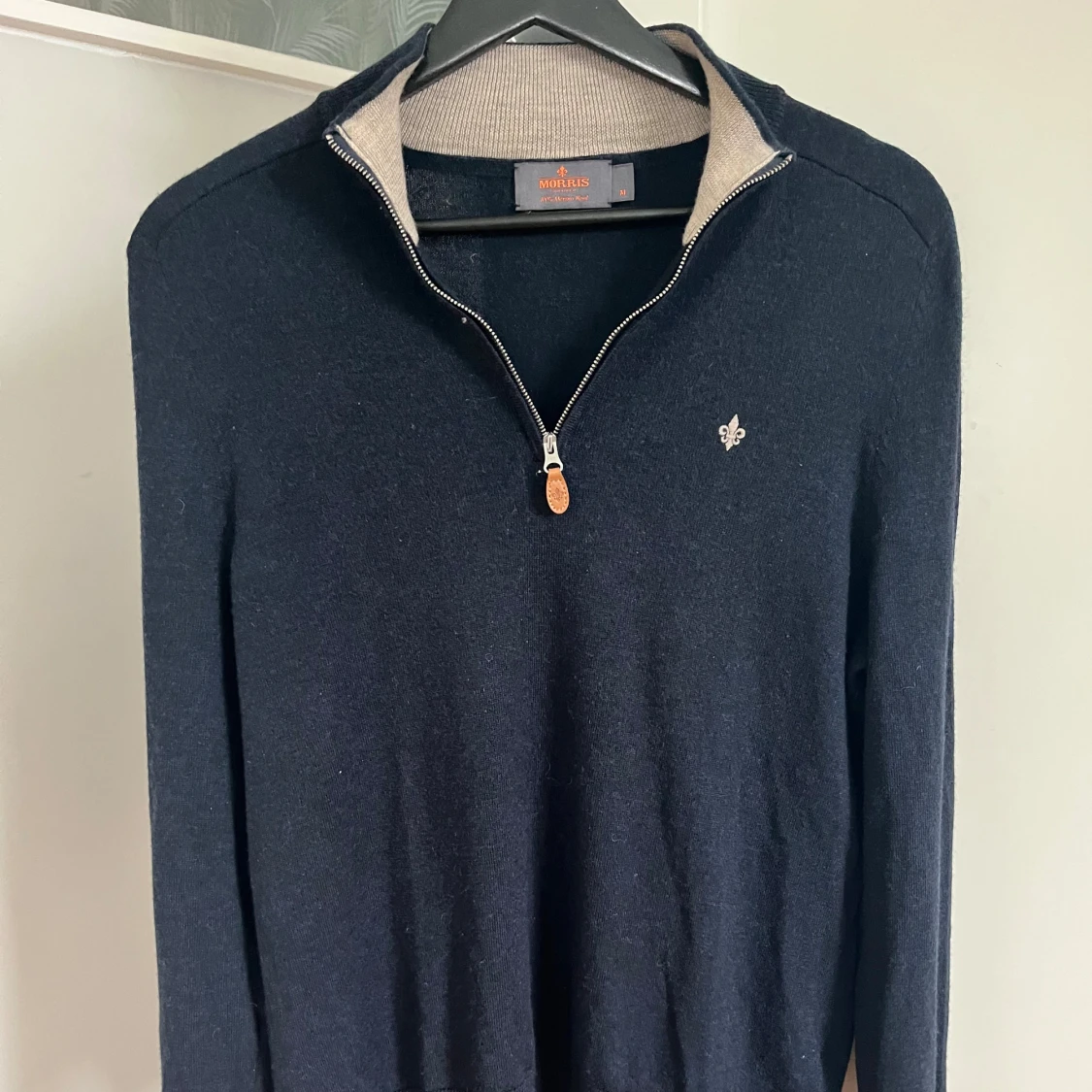 Mörkblå halvziptröja Morris - 1