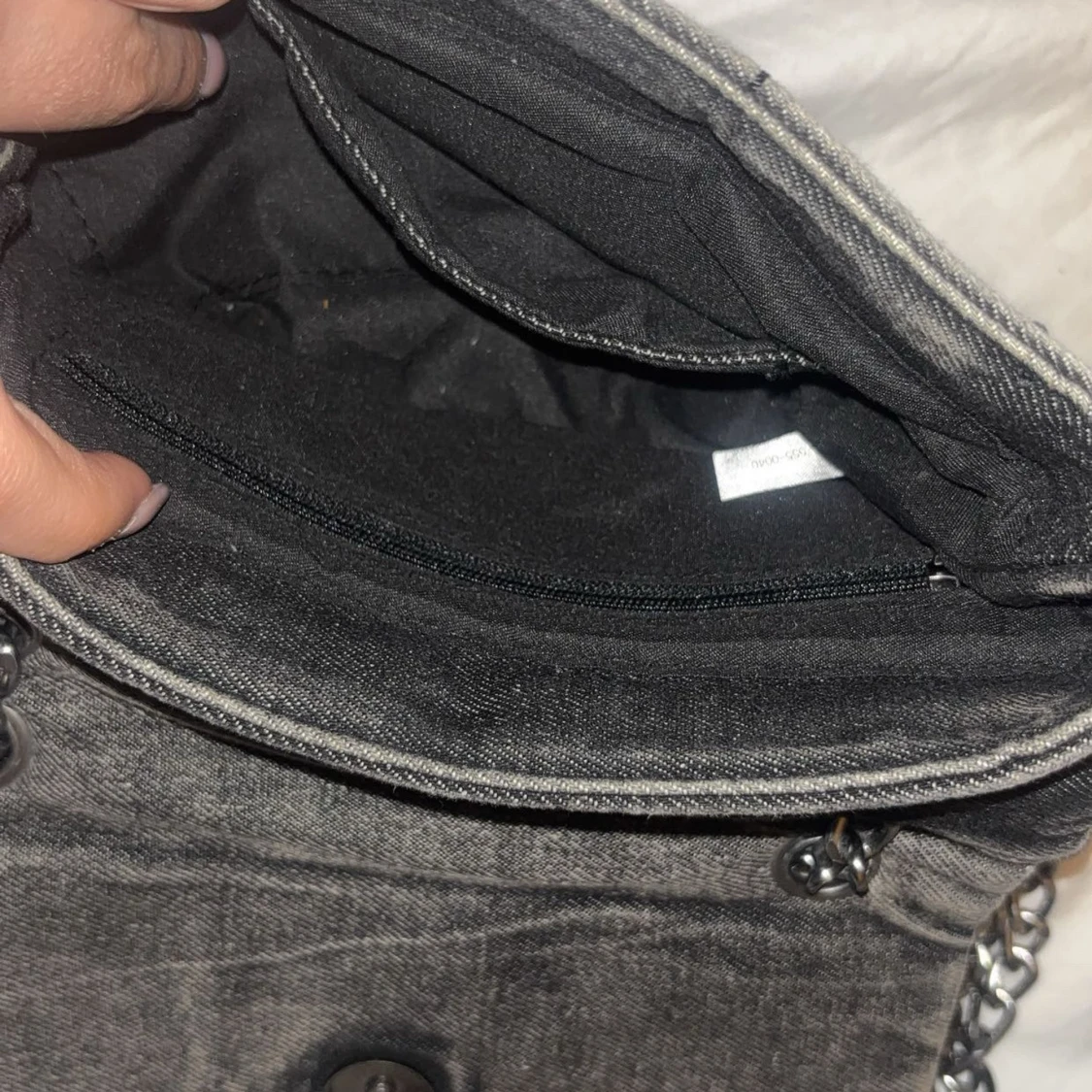 Grå jeans väska - 3