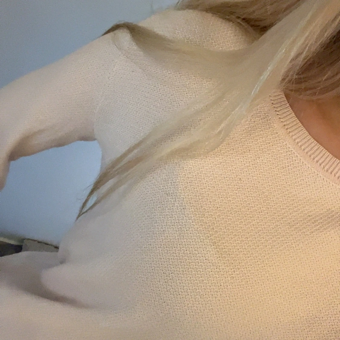 Ljusrosa stickad tröja Peter Hahn - 2