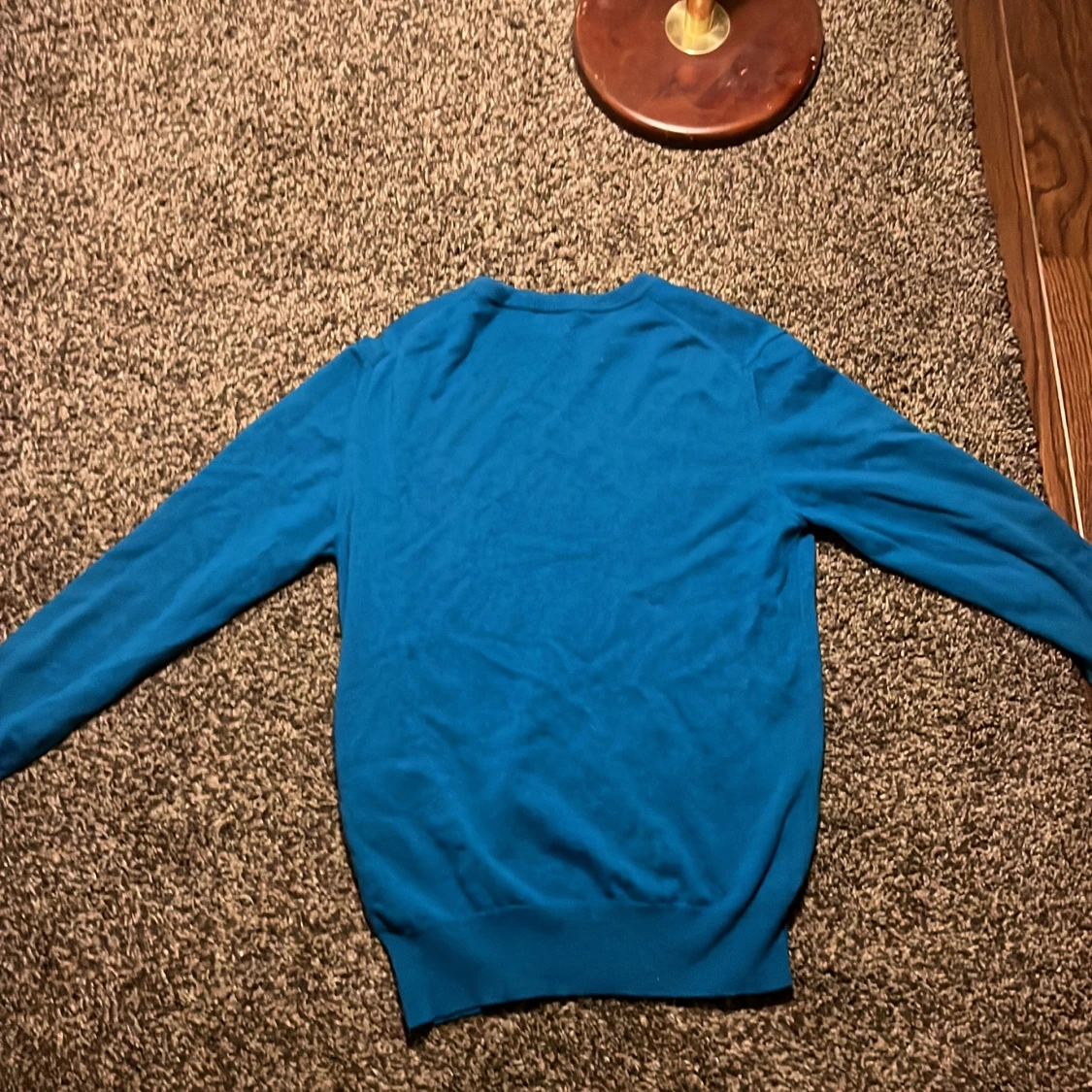 Blå cashmere tröja  - 1