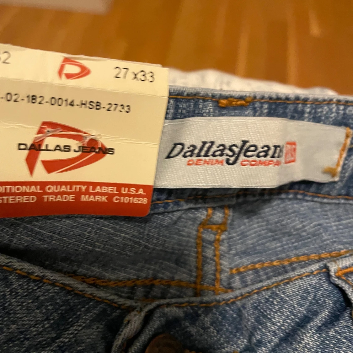 Dallas Jeans blå raka jeans W27 L33 - 2